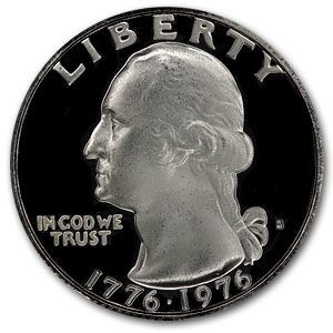 1976-S Clad Washington Quarter Gem Proof
