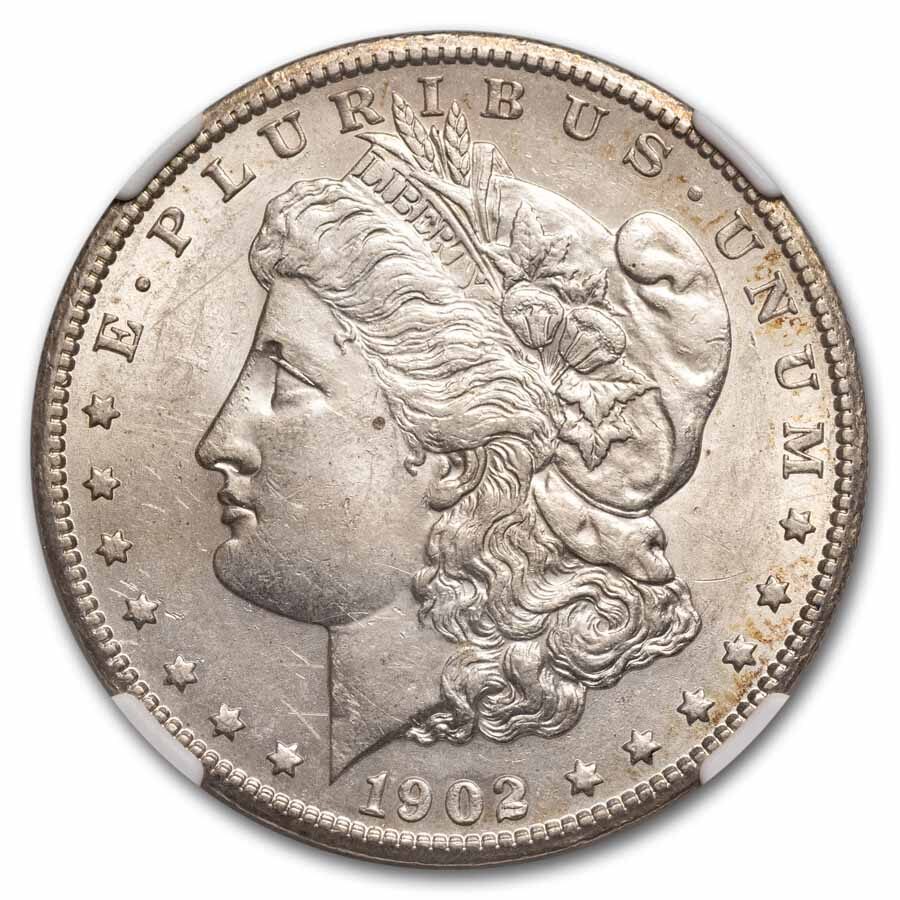 1902-S Morgan Dollar AU-58 NGC
