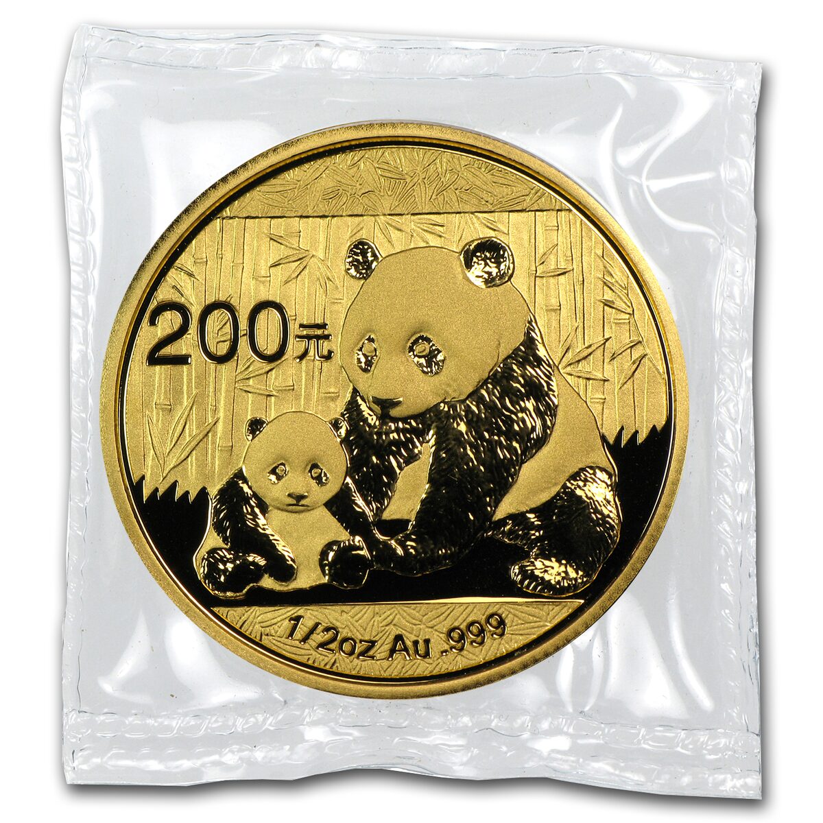2012 China 1/2 oz Gold Panda BU (Sealed)