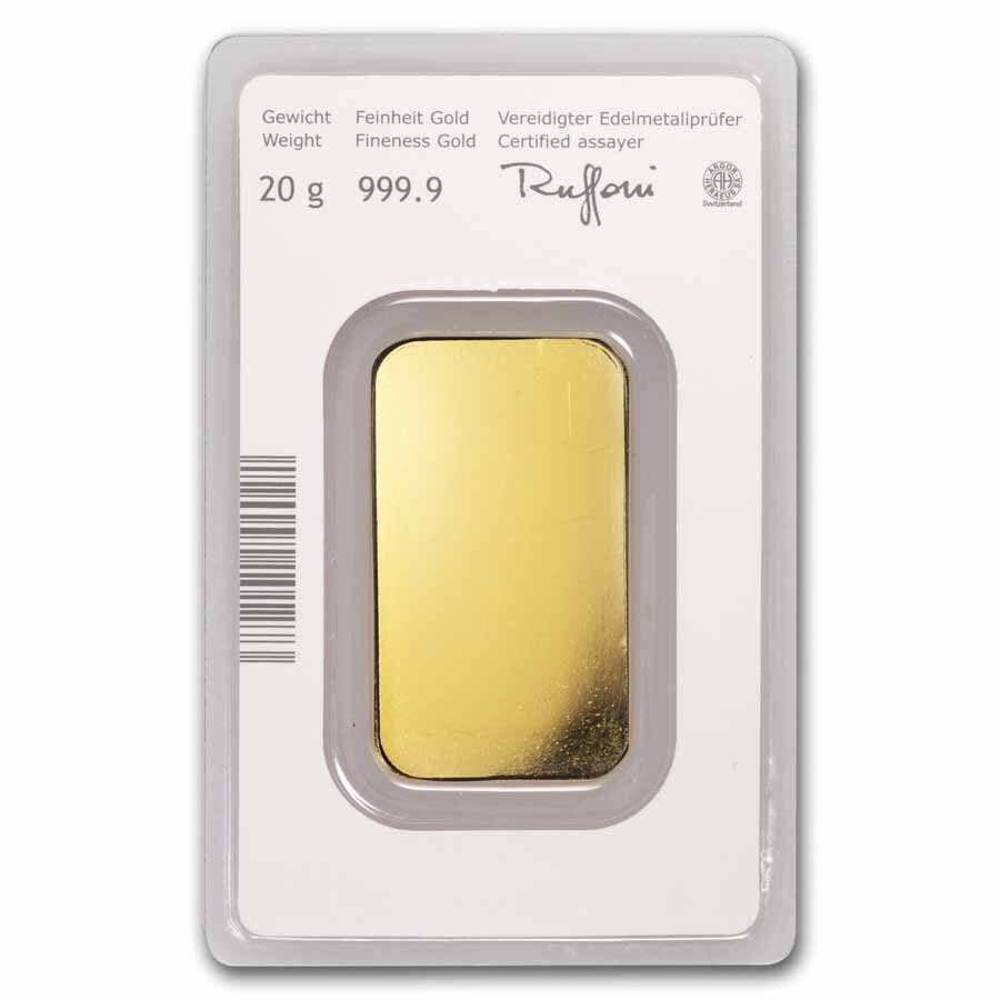 20 gram Gold Bar - Argor-Heraeus (Münze Österreich)