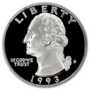 1993-S Washington Quarter Gem Proof