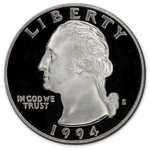 1994-S Washington Quarter Gem Proof