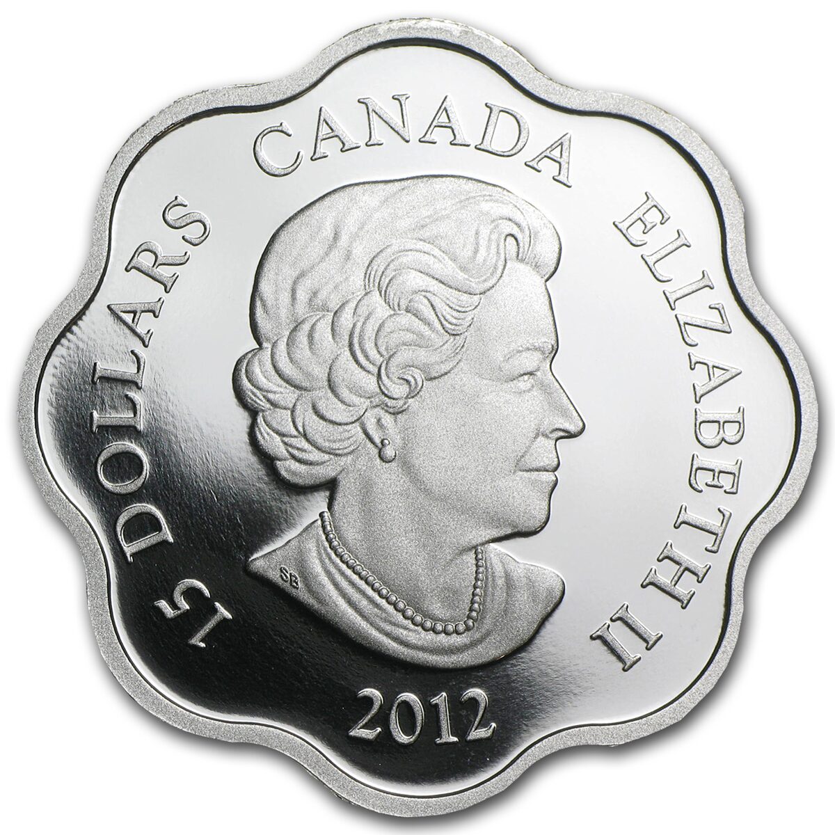 2012 Canada Silver $15 Lunar Lotus Dragon (w/Box & COA)