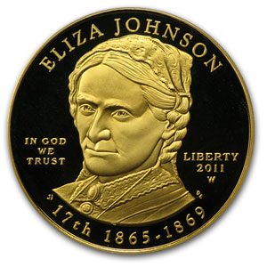 2011-W 1/2 oz Proof Gold Eliza Johnson PR-70 PCGS (FS)