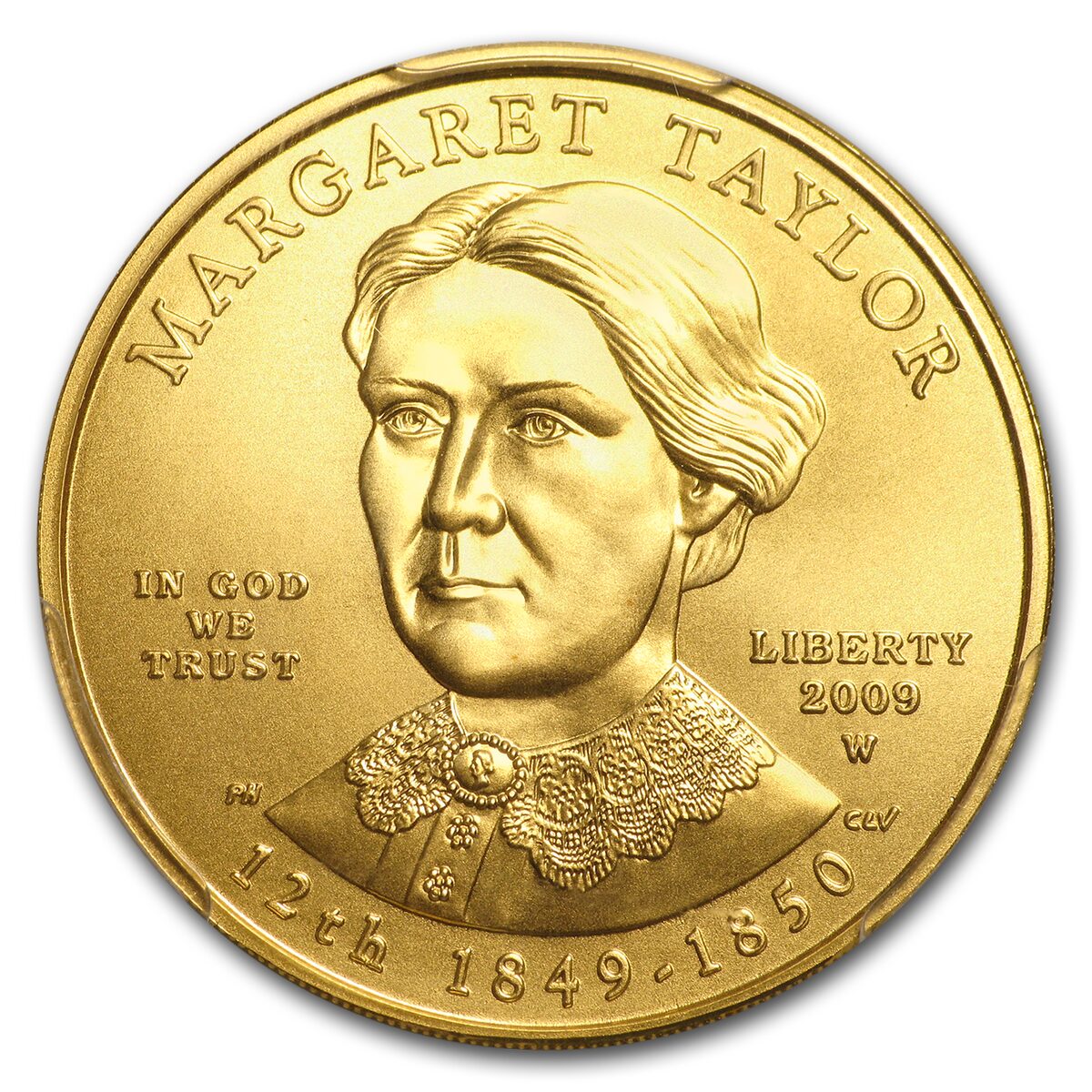 2009-W 1/2 oz Gold Margaret Taylor MS-70 PCGS