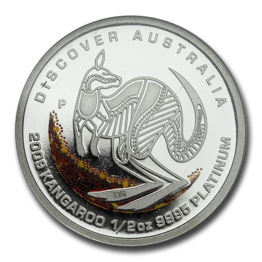 2009 1/2 oz PT Discover Australia Dreaming Kangaroo Gem Proof NGC