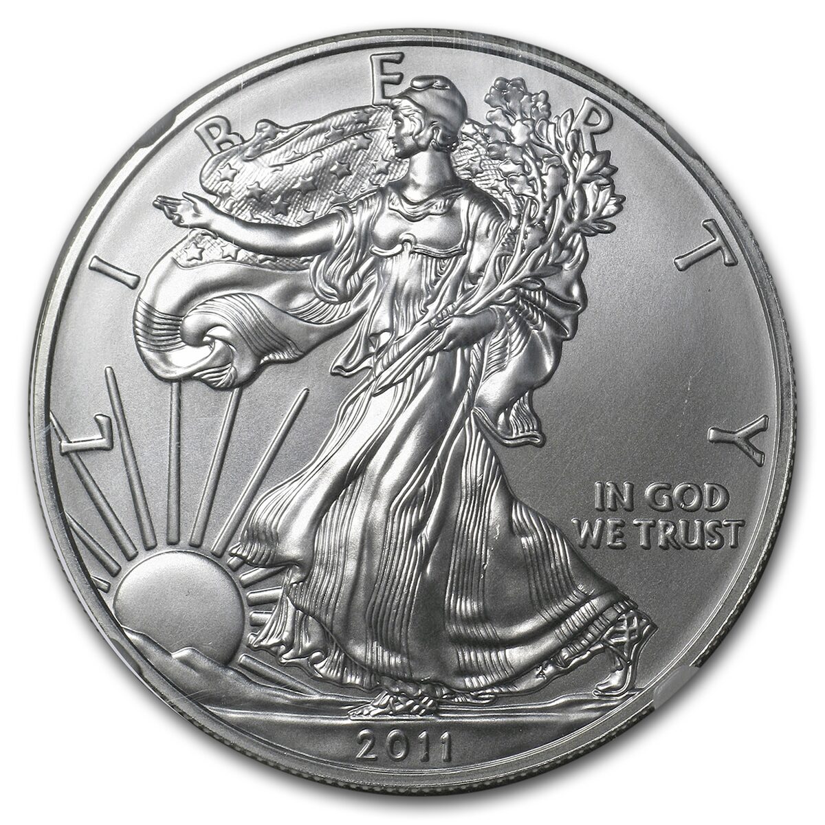 2011 (S) Silver Eagle MS-69 NGC (ER, San Francisco)