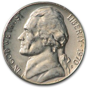 1970-S Jefferson Nickel BU