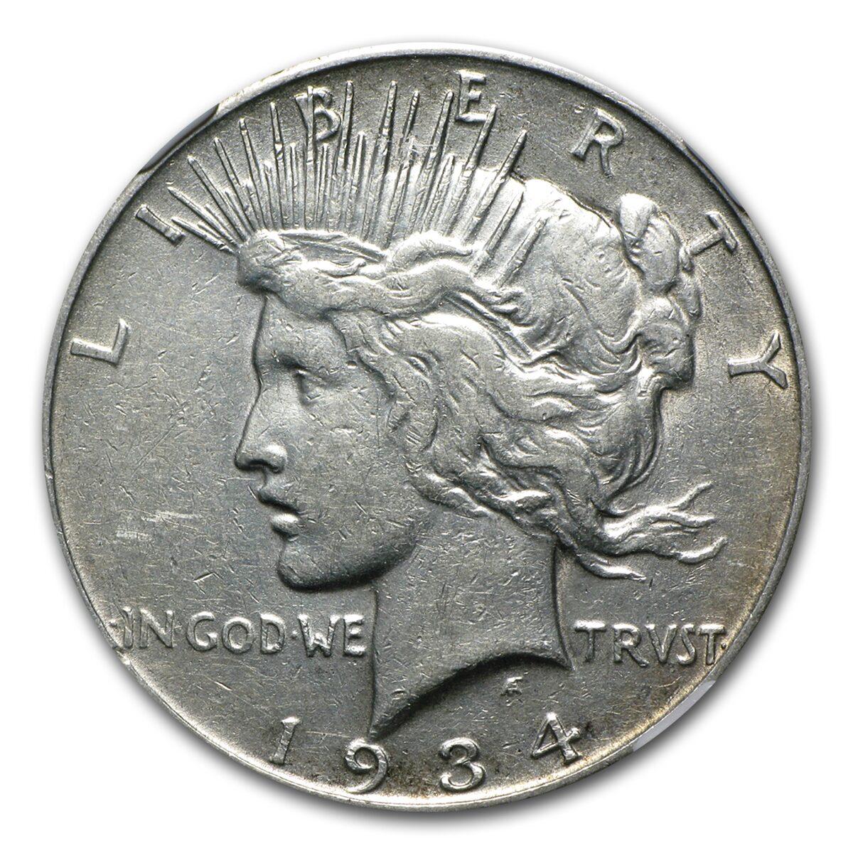 1934-S Peace Dollar VF-35 NGC