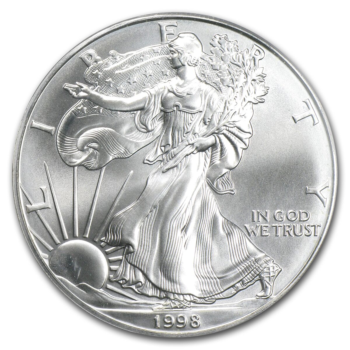 1998 American Silver Eagle MS-70 PCGS