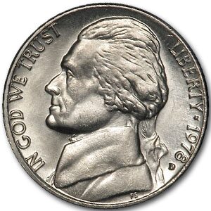 1978-D Jefferson Nickel BU