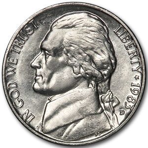 1983-D Jefferson Nickel BU