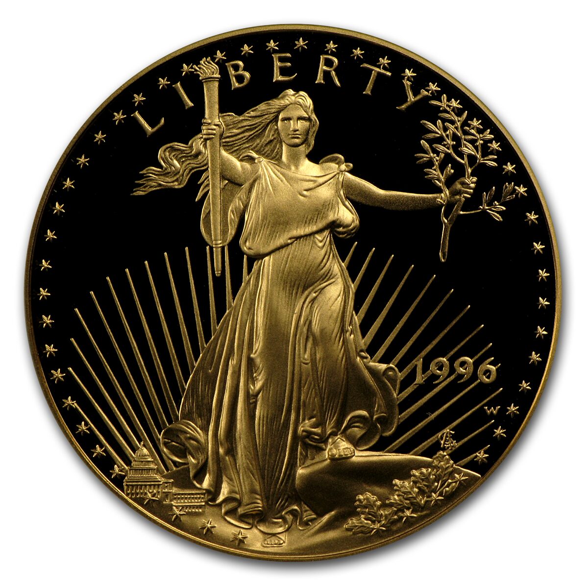 1996-W 1 oz Proof American Gold Eagle PR-70 PCGS