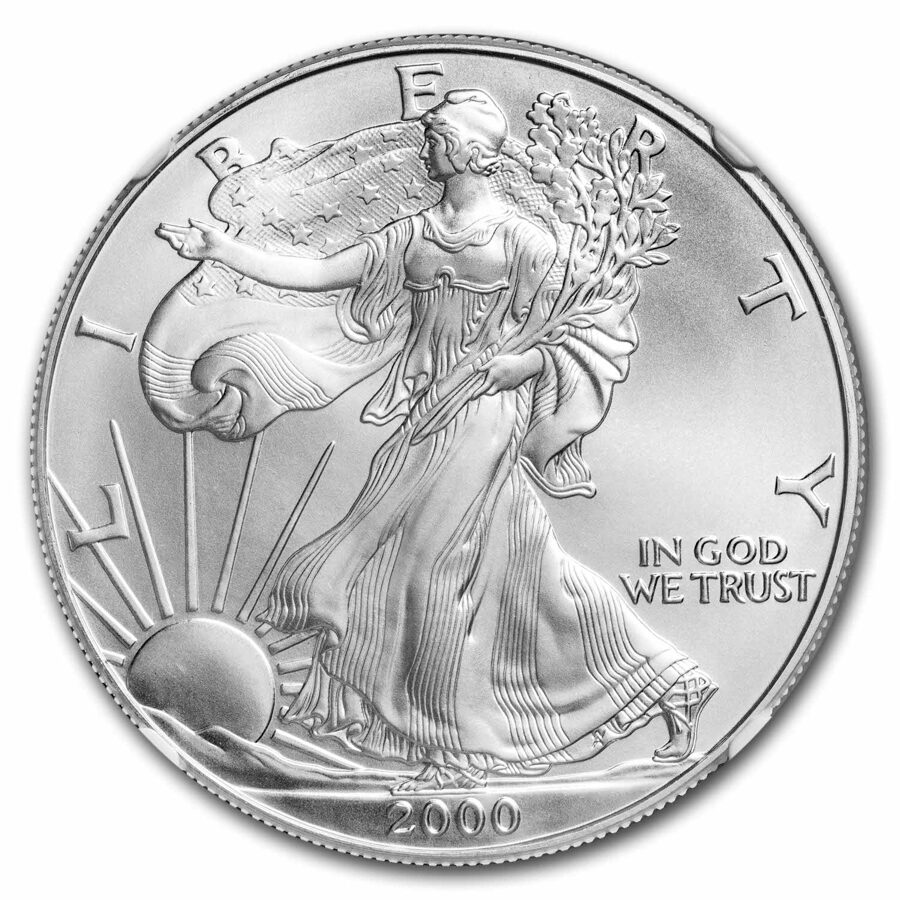 2000 American Silver Eagle MS-70 NGC