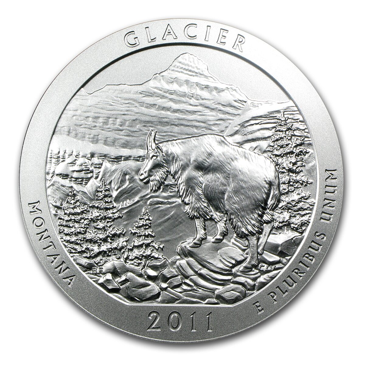 2011-P 5 oz Silver ATB Glacier SP-69 PCGS (FirstStrike®)