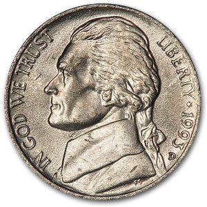 1993-D Jefferson Nickel BU