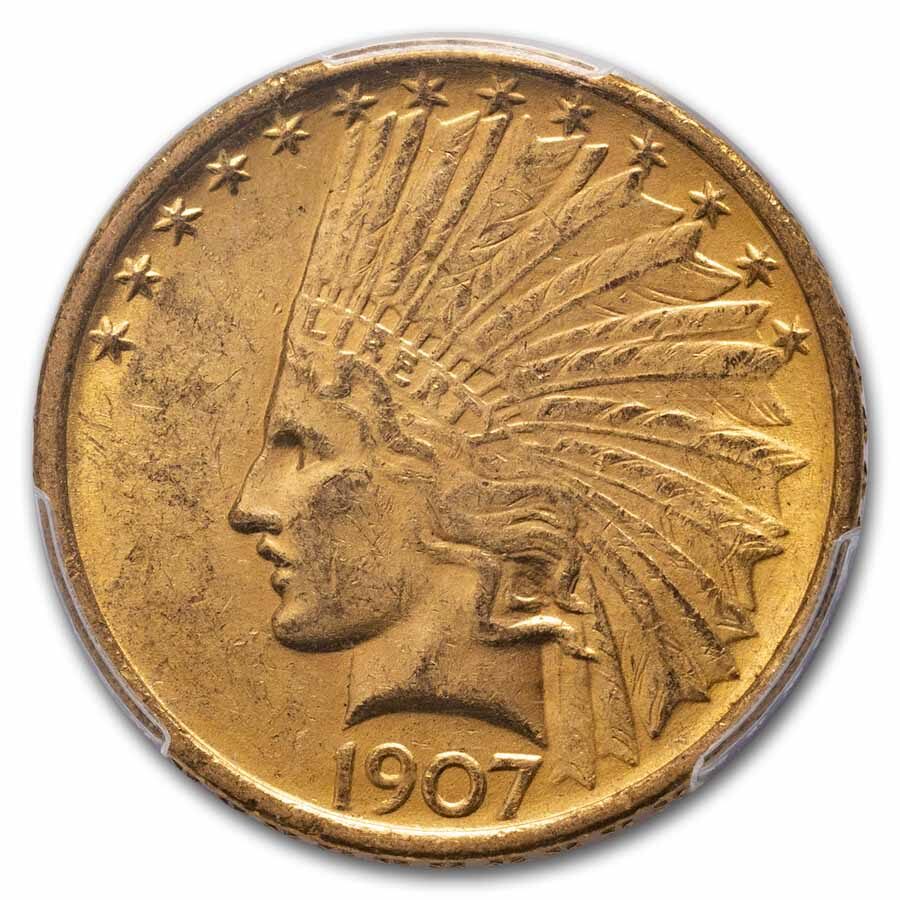 1907 $10 Indian Gold Eagle MS-62 PCGS
