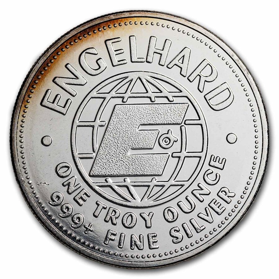 1983 1 oz Silver Round - Engelhard Prospector ("E" Logo Reverse)