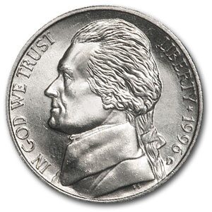 1996-D Jefferson Nickel BU