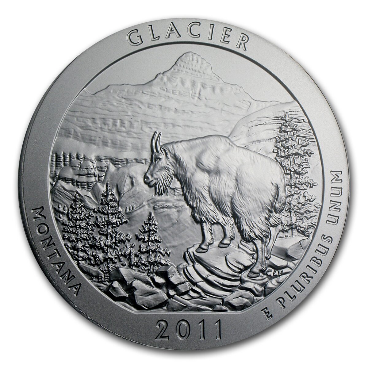 2011-P 5 oz Silver ATB Glacier SP-69 PCGS (Roosevelt)