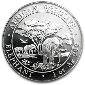 2012 Somalia 1 oz Silver African Elephant MS-69 PCGS (FS)
