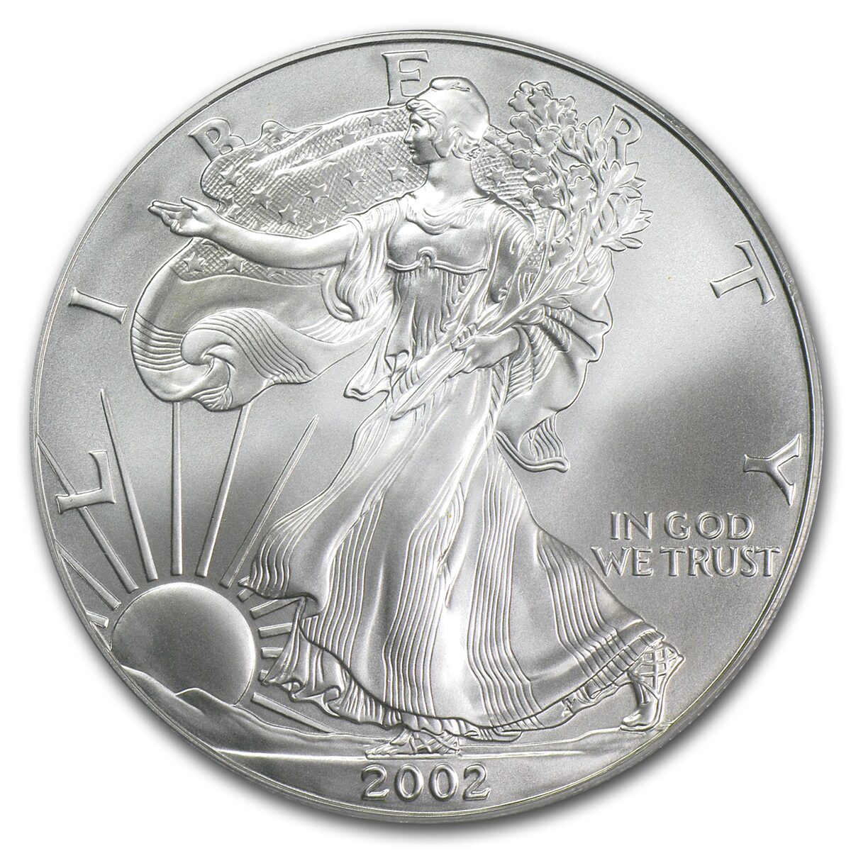 2002 American Silver Eagle MS-70 PCGS