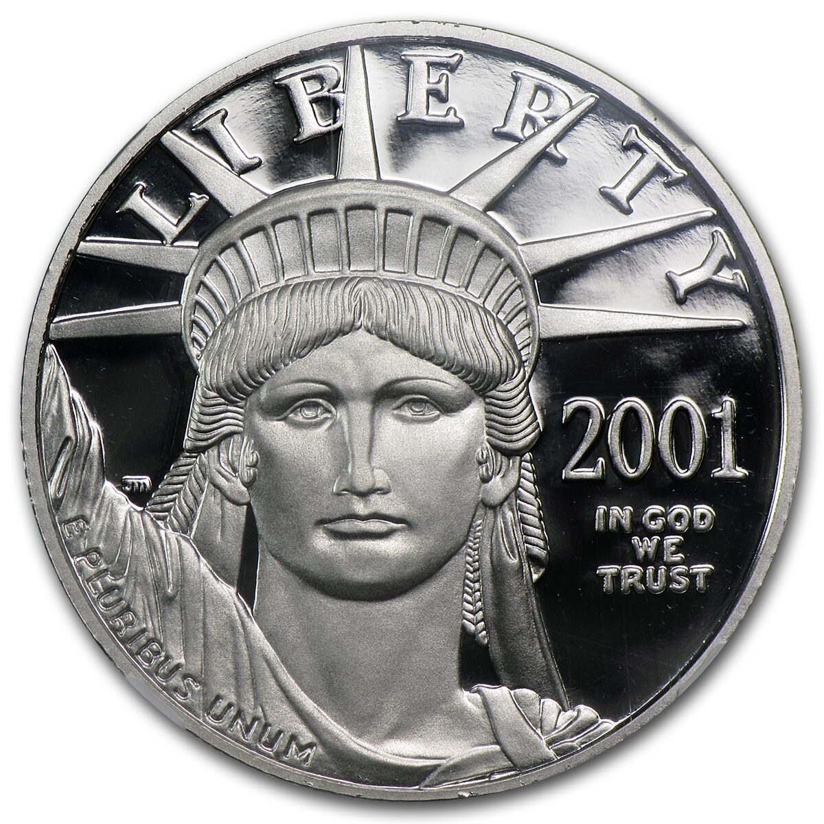 2001-W 1/2 oz Proof American Platinum Eagle PF-70 UCAM NGC