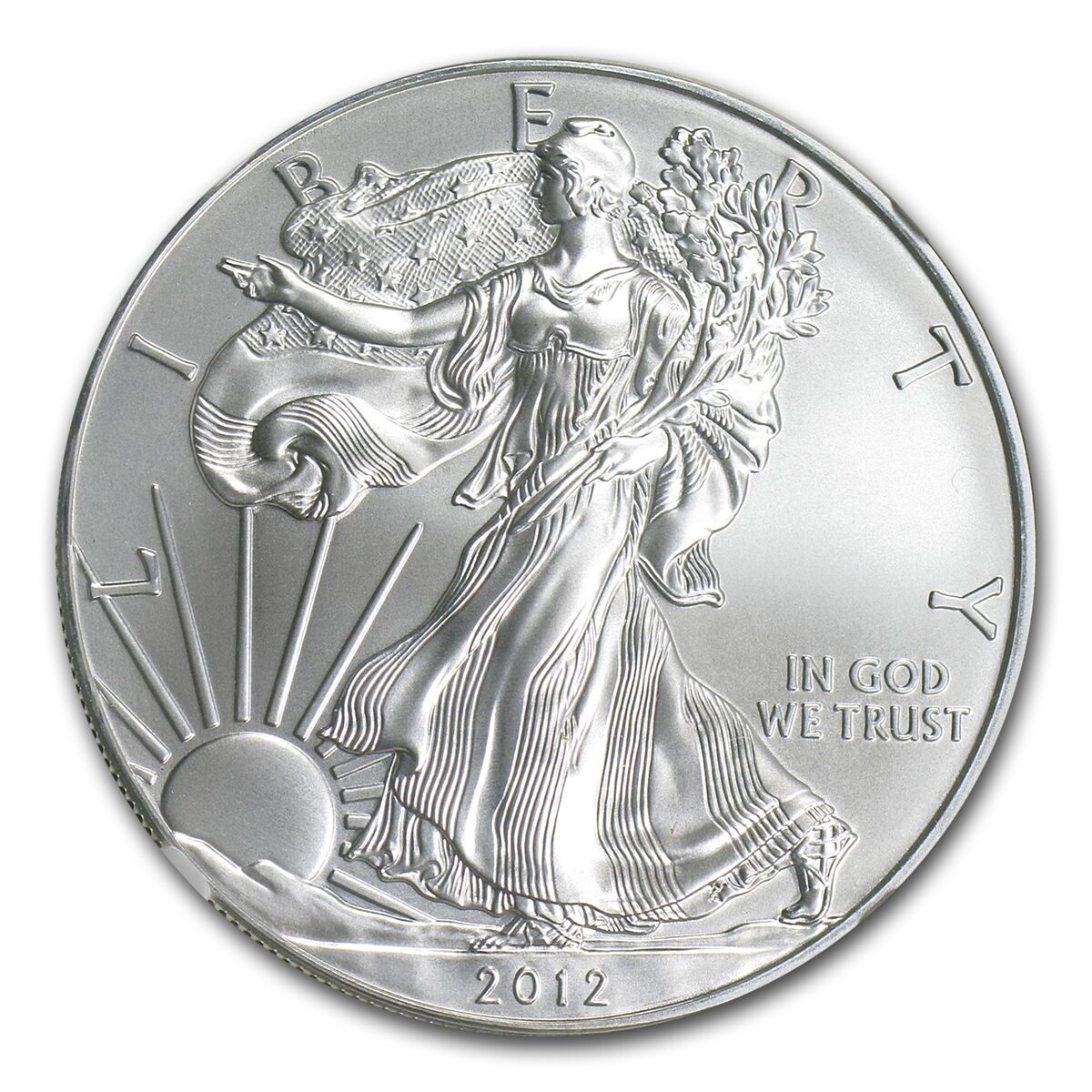 2012 American Silver Eagle MS-70 NGC (ER/FR)