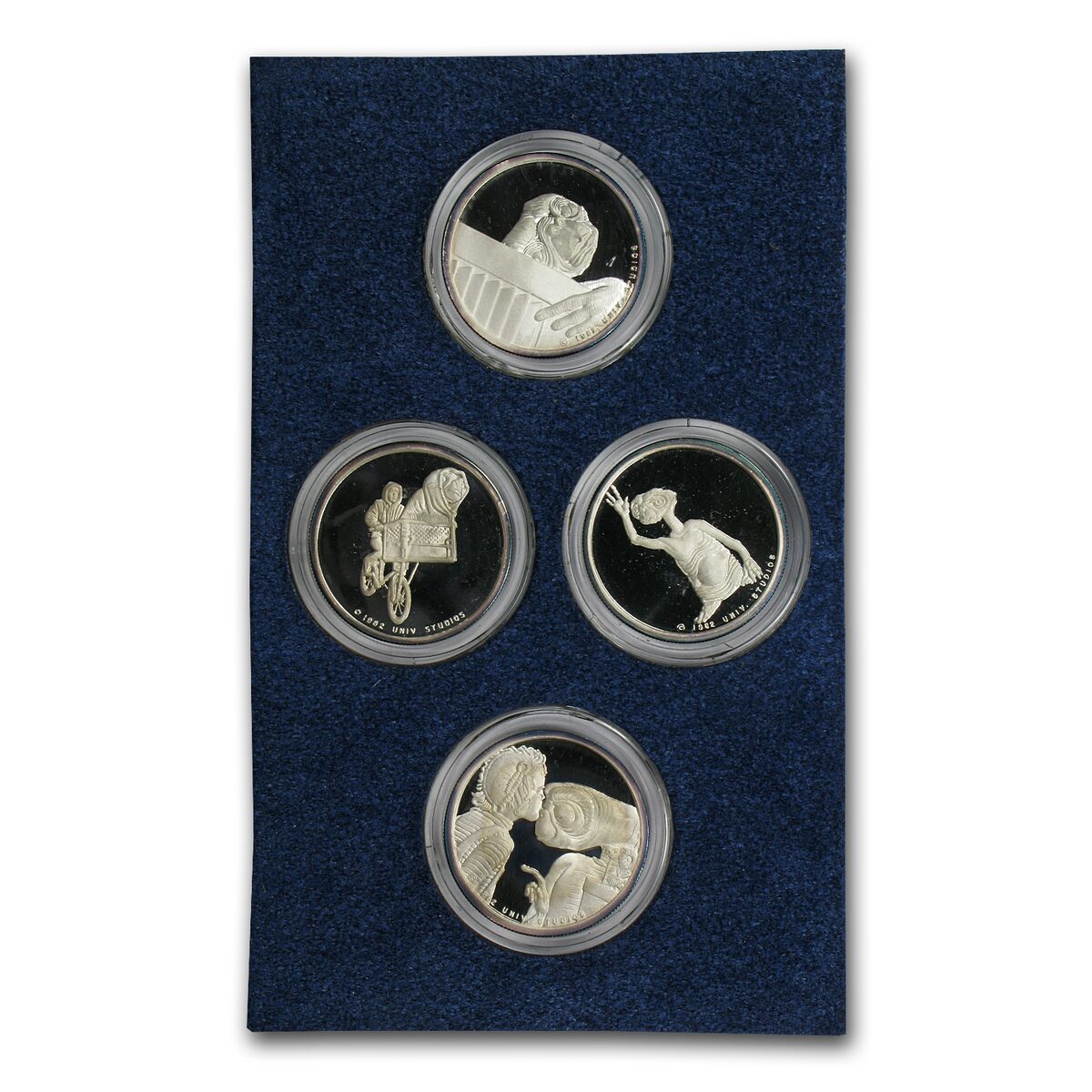 1/2 oz Silver Round- 1982 E.T. Extra Terrestrial (4-Pc,Box & COA)