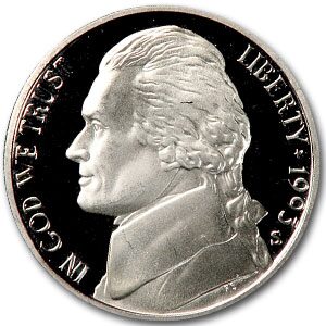 1993-S Jefferson Nickel Gem Proof