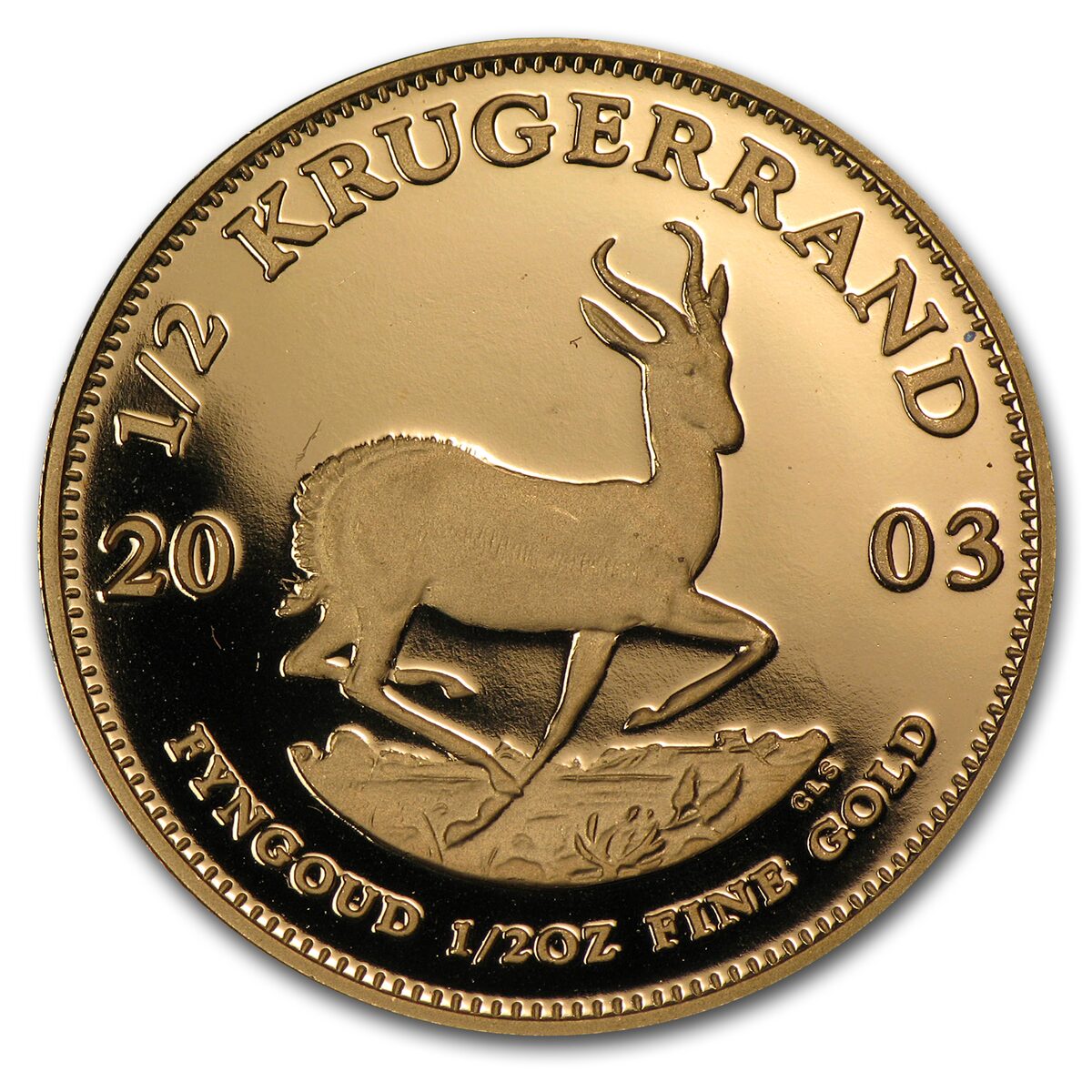 2003 South Africa 1/2 oz Proof Gold Krugerrand