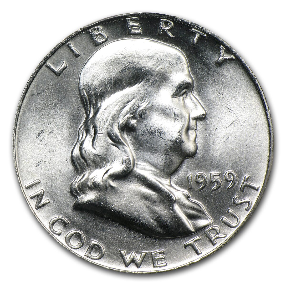 1959-D Franklin Half Dollar MS-65 PCGS (FBL)