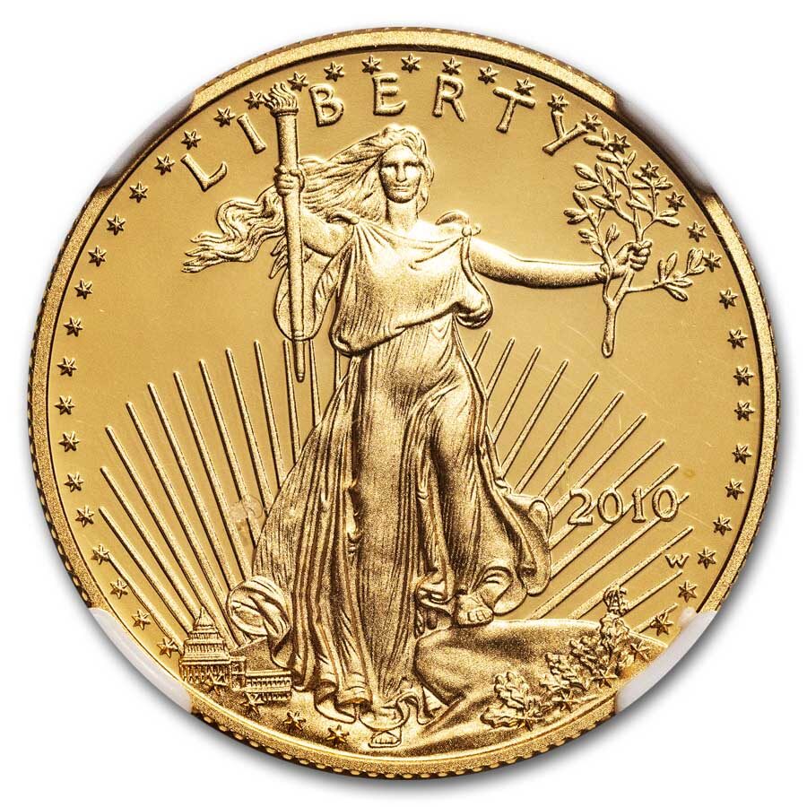2010-W 1/2 oz Proof Gold Eagle PF-70 UCAM NGC (Early Releases)