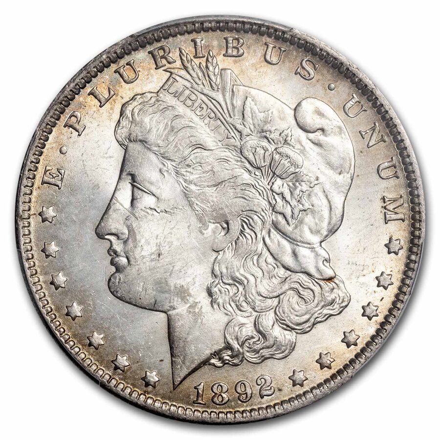 1892-O Morgan Dollar MS-62 PCGS