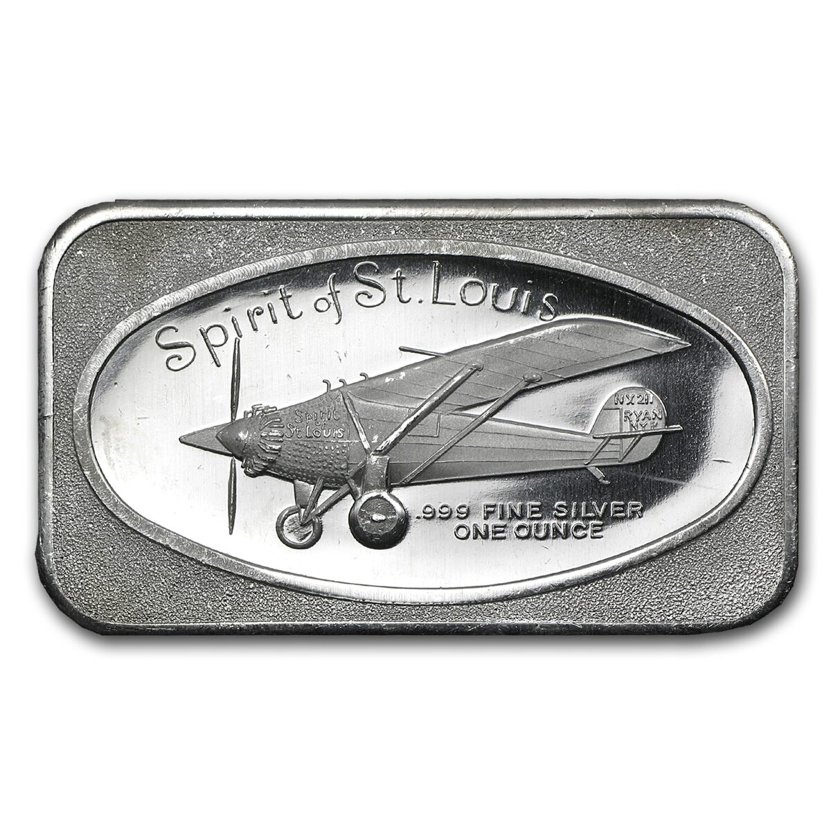 1 oz Silver Bar - Spirit of St. Louis