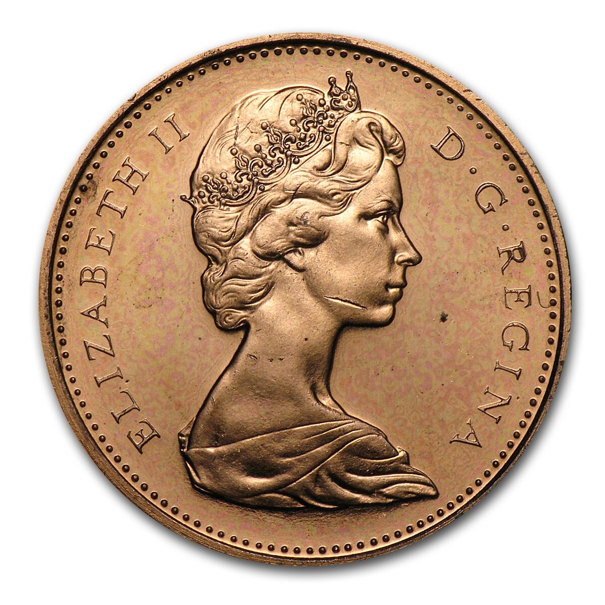 1967 Canada Copper Cent Flying Dove BU/Prooflike