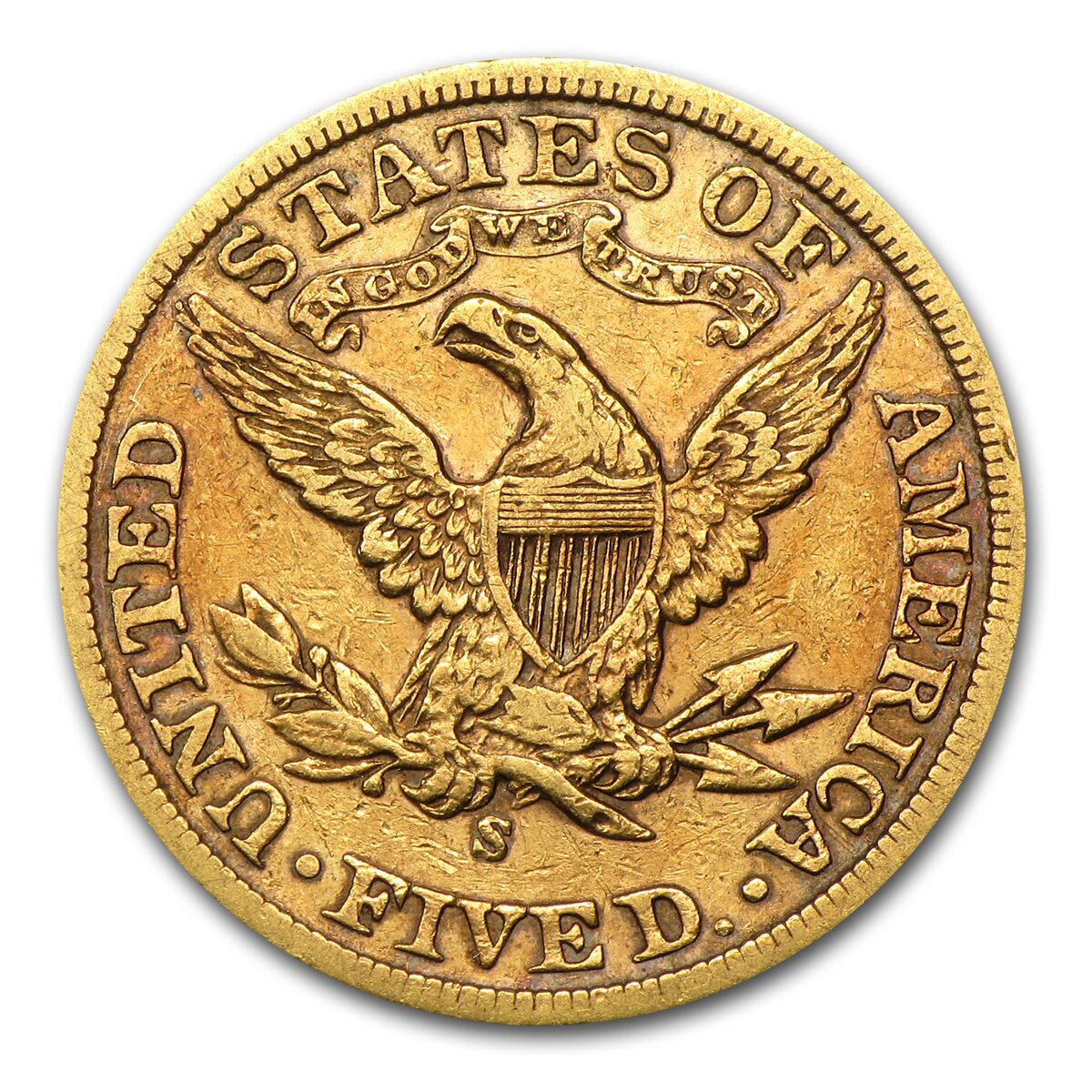 1901/0-S $5 Liberty Gold Half Eagle XF (FS-006)