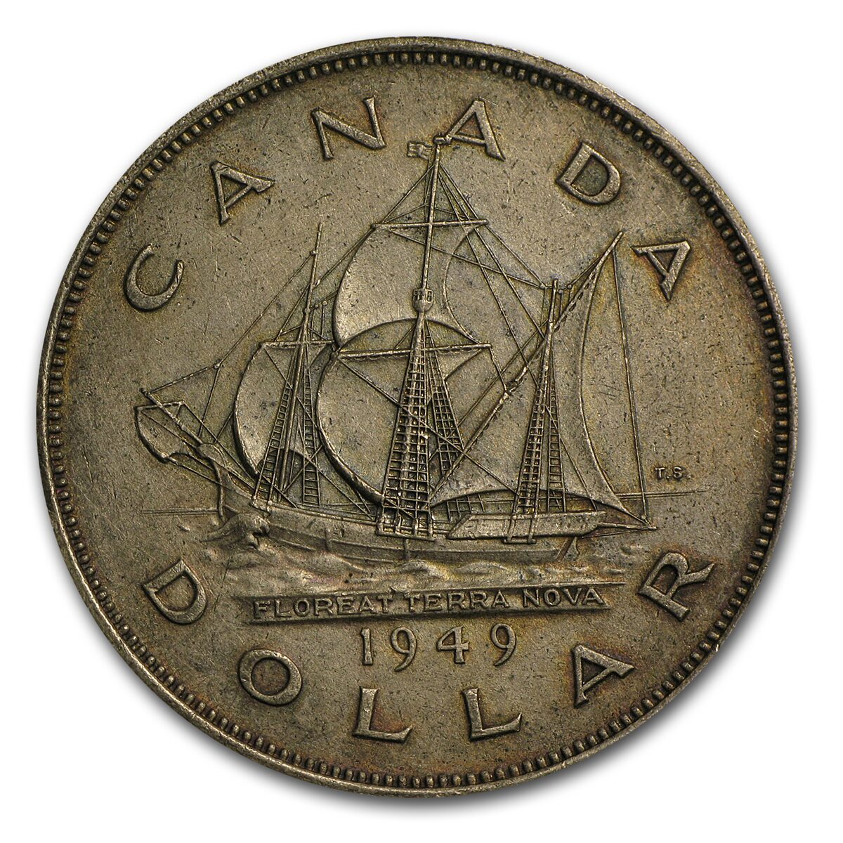1949 Canada Silver Dollar George VI XF
