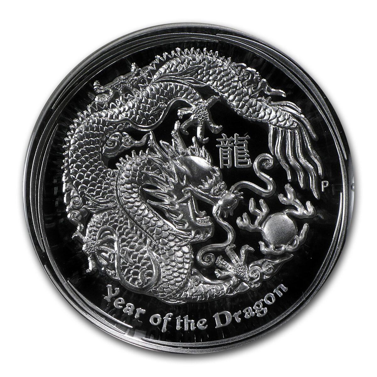 2012 Australia 1 oz Silver Year of the Dragon Proof (HR)