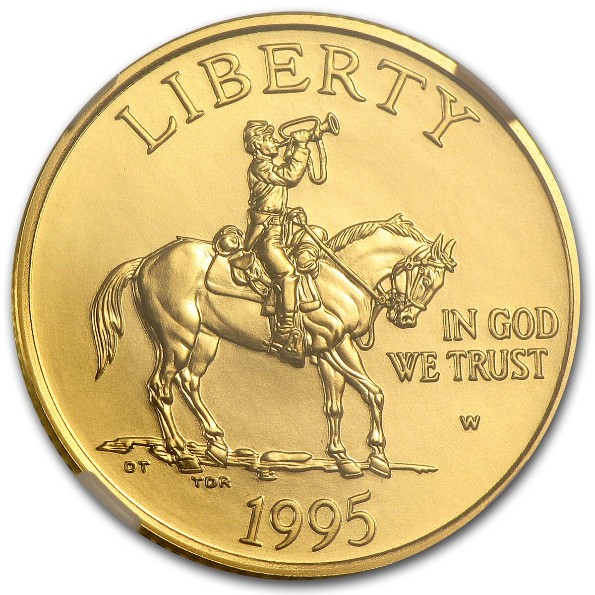 1995-W Gold $5 Commem Civil War MS-70 NGC