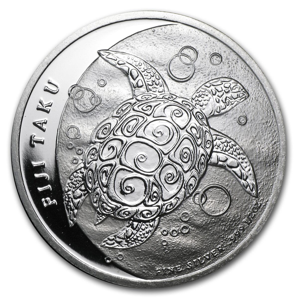 2012 Fiji 1/2 oz Silver $1 Taku BU