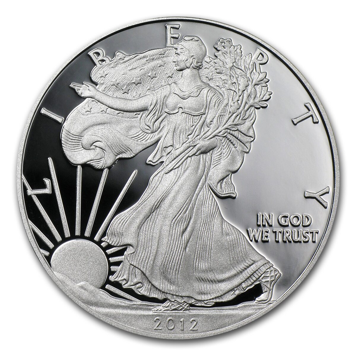 2012-W 1 oz Proof American Silver Eagle (w/Box & COA)