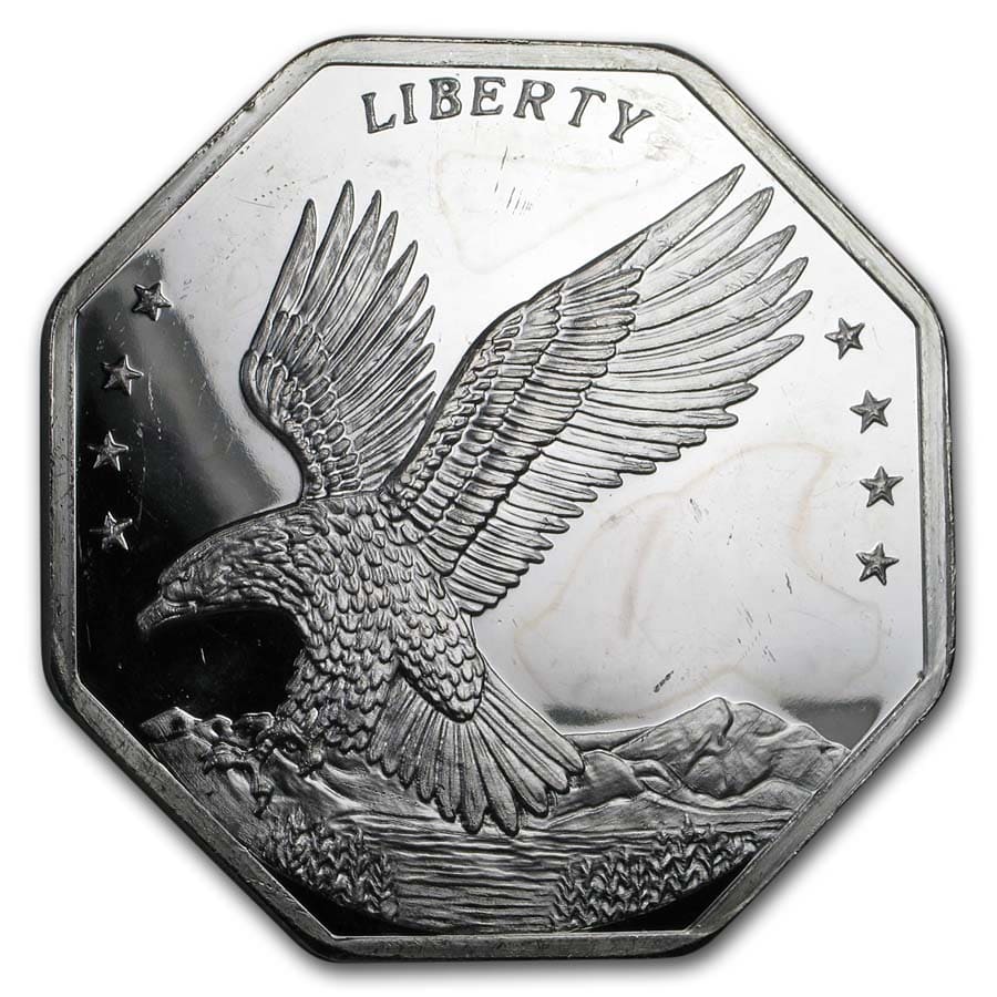 10 oz Silver Octagon - American Silver Eagle