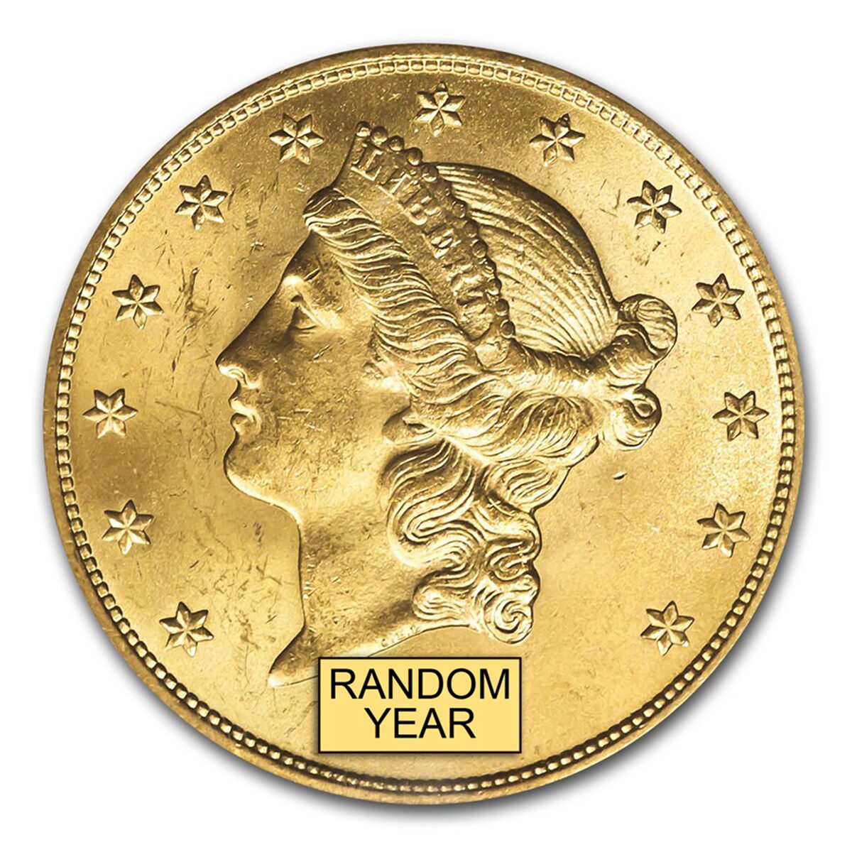 $20 Liberty Gold Double Eagle MS-64+ PCGS (Random)