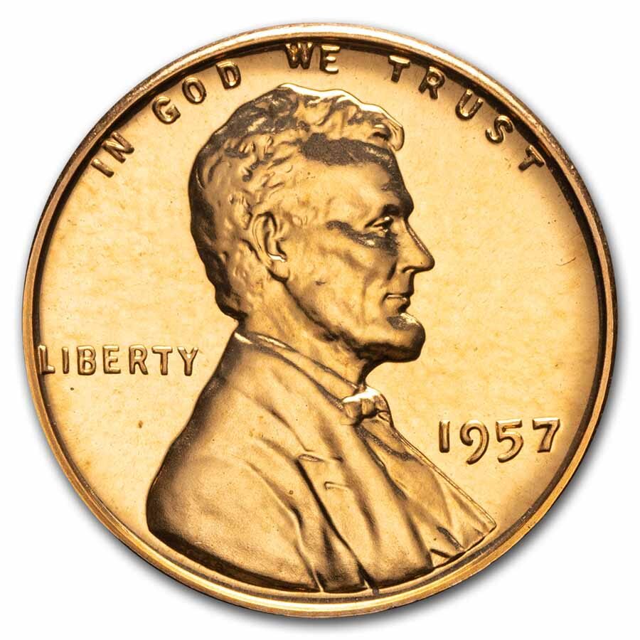 1957 Lincoln Cent Gem Proof (Red)