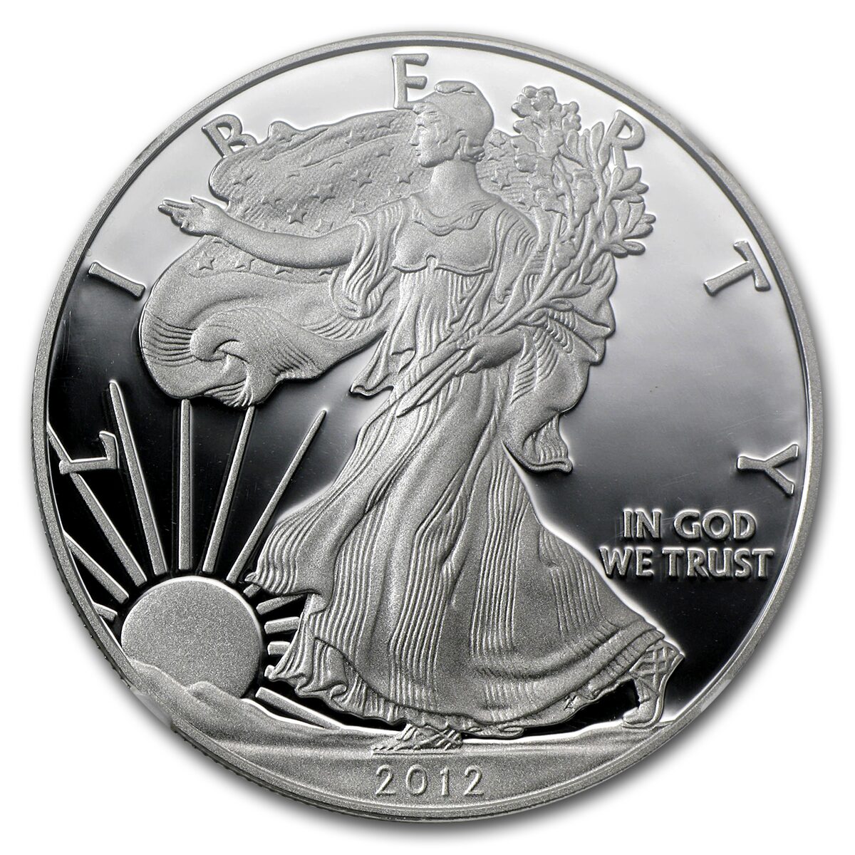 2012-W Proof American Silver Eagle PF-70 NGC (ER)