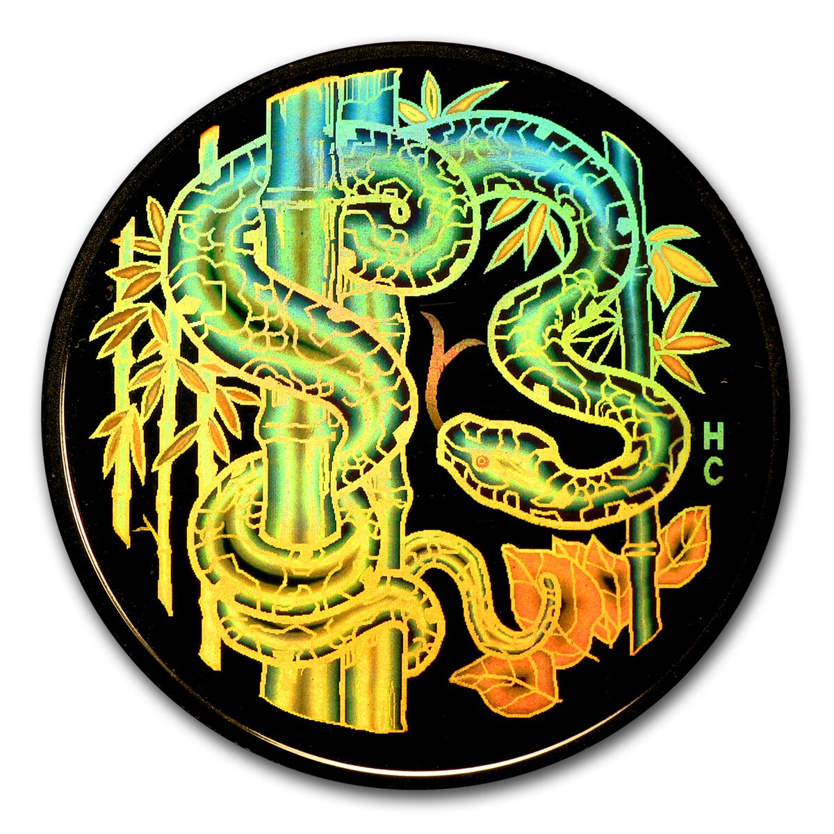2001 Canada Gold $150 Snake (Hologram, w/COA)