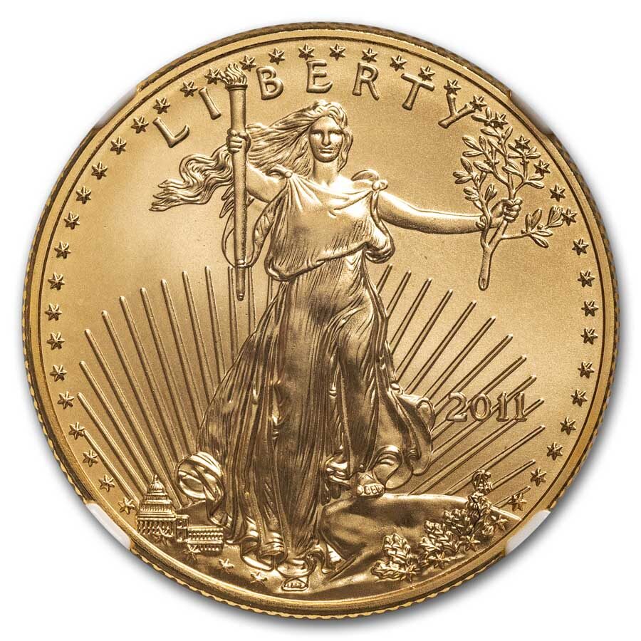2011 1/2 oz American Gold Eagle MS-70 NGC (Early Releases)