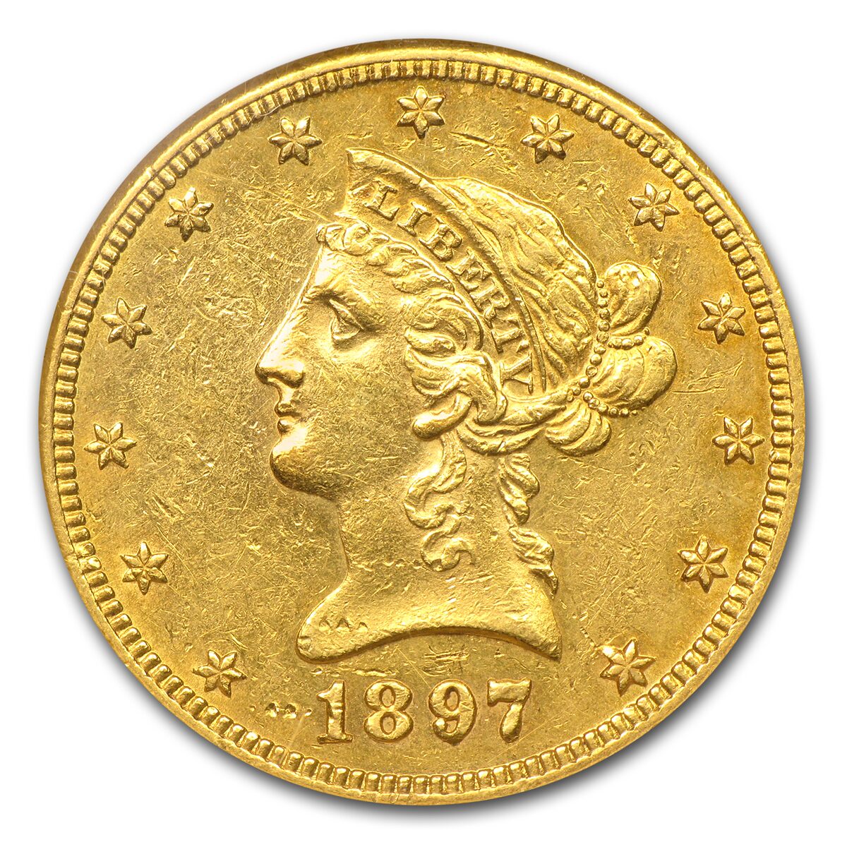1897-O $10 Liberty Gold Eagle AU