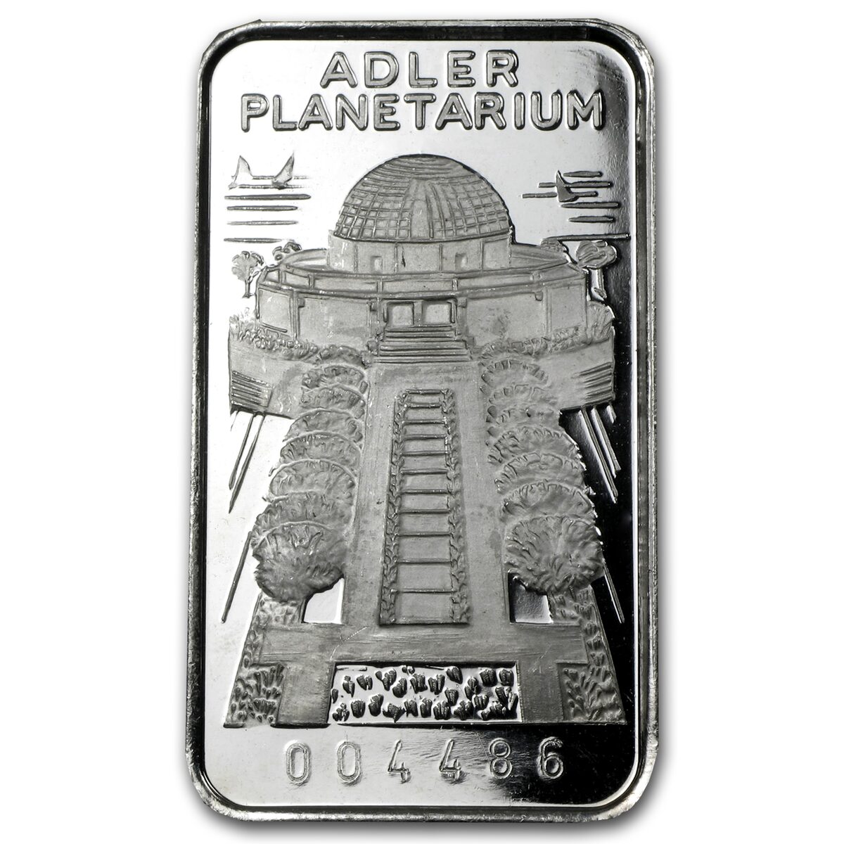1 oz Silver Bar - 1st National Bank of Chicago, Adler Planetarium